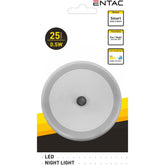 Entac Φωτάκι Νυκτός 0.5W Στρογγυλό Ψυχρό Λευκό